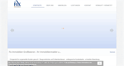 Desktop Screenshot of fix-immobilien.de