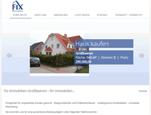 Tablet Screenshot of fix-immobilien.de